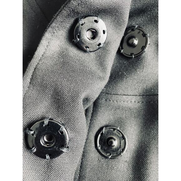 Carat Paris Jacket size 38 bust 34   French shrunken black blazer - Picture 11 of 13